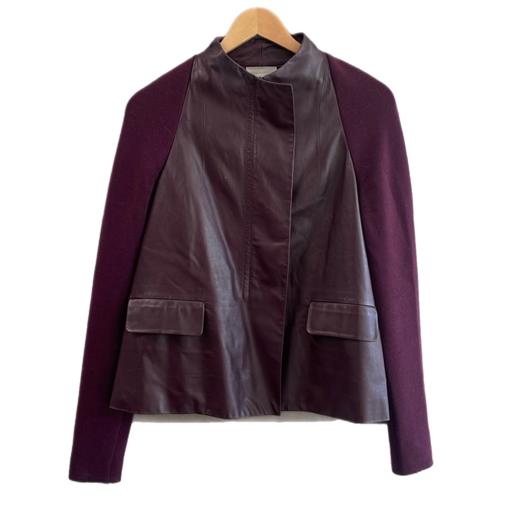 💜 Purple Leather Jacket - Size M - Patmos M 💜